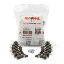 TPMS 12 PC OEM Sensor Service Kit Snap-in Tire Rubber Valve Stems Compatible High Pressure Fits 2017+ Ford F350 2020+ Transit 350 HD