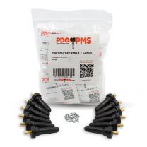 TPMS OEM Sensor Service Kit Snap-in Tire Rubber Valve Stems Compatible with Schrader 20008 GM Fits Most 2006-Pres Ford 2009-Pres Subaru 2004-Pres Chrysler 2005-Pres Dodge 2005-Pres Jeep 2005-Pres