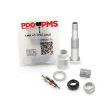 TPMS Service Kits | 12 Pack | Valve Grommet Nut  Core Cap |  Fits Chrysler | Dodge | Jeep  Equivalent to 2030 | 20020 | Used for OE Sensors 5602-9319AC | 6800-1696AA