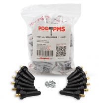 TPMS OEM Sensor Service Kit Snap-in Tire Rubber Valve Stems Compatible with Schrader 20008 Fits Most GM 2006-Pres Ford 2009-Pres Subaru 2004-Pres Chrysler 2005-Pres Dodge 2005-Pres Jeep 2005-Pres