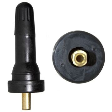 TPMS 12 PC OEM Sensor Service Kit Snap-in Tire Rubber Valve Stems Compatible with Schrader 20008 GM Fits Most 2006-Pres Ford 2009-Pres Subaru 2004-Pres Chrysler 2005-Pres Dodge 2005-Pres Jeep 2005-Pres