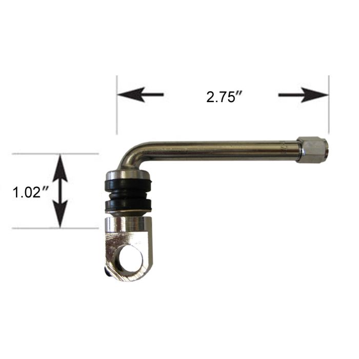 Valve Stem - Metal (0.453 Rim Hole) - 897270 with Sensor Loop