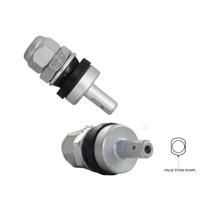 Valve Stem - Metal (0.453 Rim Hole) - Inner Lip Valve Adapter with Nipple